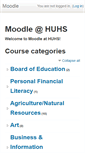 Mobile Screenshot of moodle.huhs.org