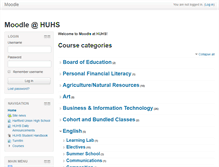 Tablet Screenshot of moodle.huhs.org